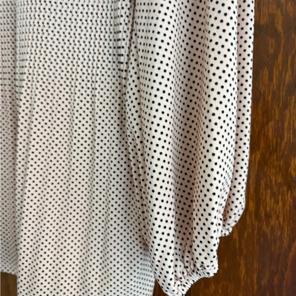 Adrianna Papell Black and light pink  Patterned Blouse - Picture 4 of 8